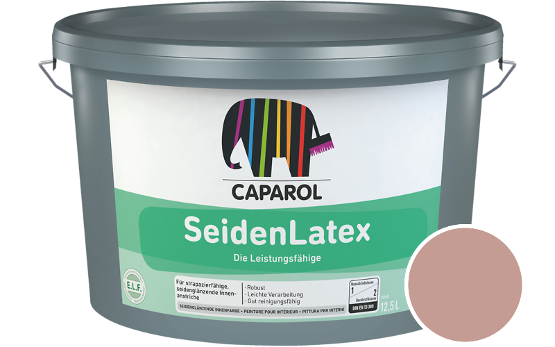Caparol SeidenLatex 2,5L Latexfarbe / Getnt im Farbton Cameo 75