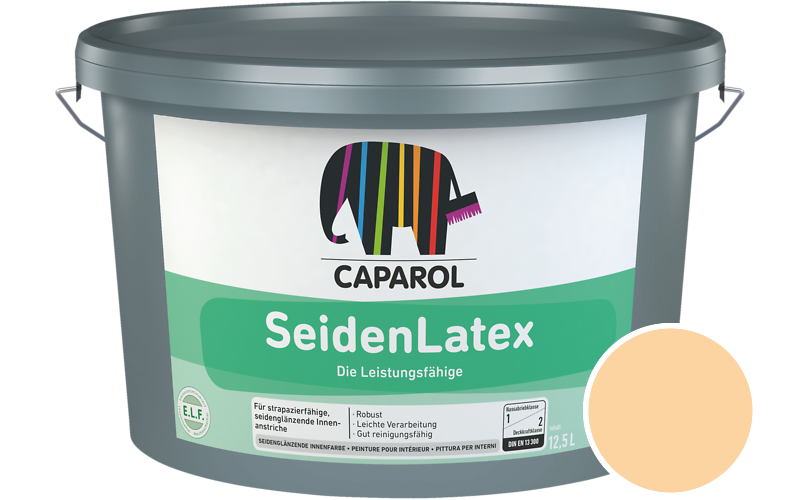 Caparol SeidenLatex 7,5L Latexfarbe / Getnt im Farbton Caramel 115