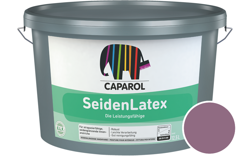 Caparol SeidenLatex 7,5L Latexfarbe / Getnt im Farbton Clematis 80