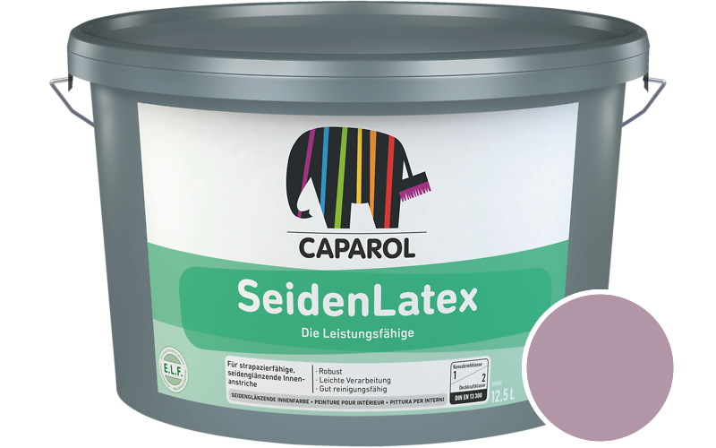 Caparol SeidenLatex 7,5L Latexfarbe / Getnt im Farbton Clematis 85