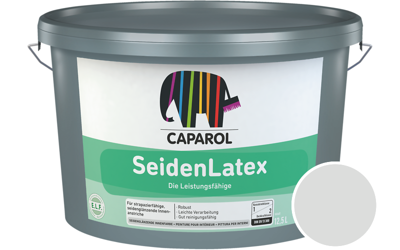 Caparol SeidenLatex 12,5L Latexfarbe / Getnt im Farbton Coelin 20