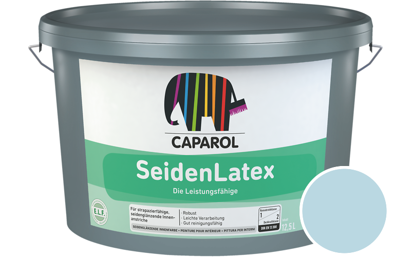 Caparol SeidenLatex 7,5L Latexfarbe / Getnt im Farbton Coelin 85