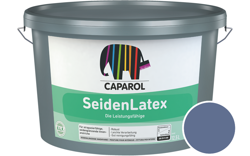 Caparol SeidenLatex 12,5L Latexfarbe / Getnt im Farbton Cosmos 0