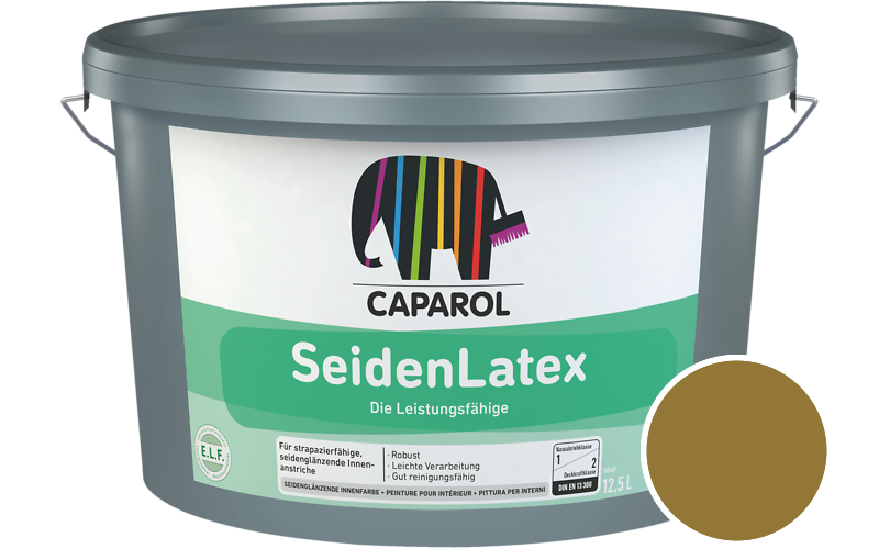Caparol SeidenLatex 7,5L Latexfarbe / Getnt im Farbton Curcuma 35