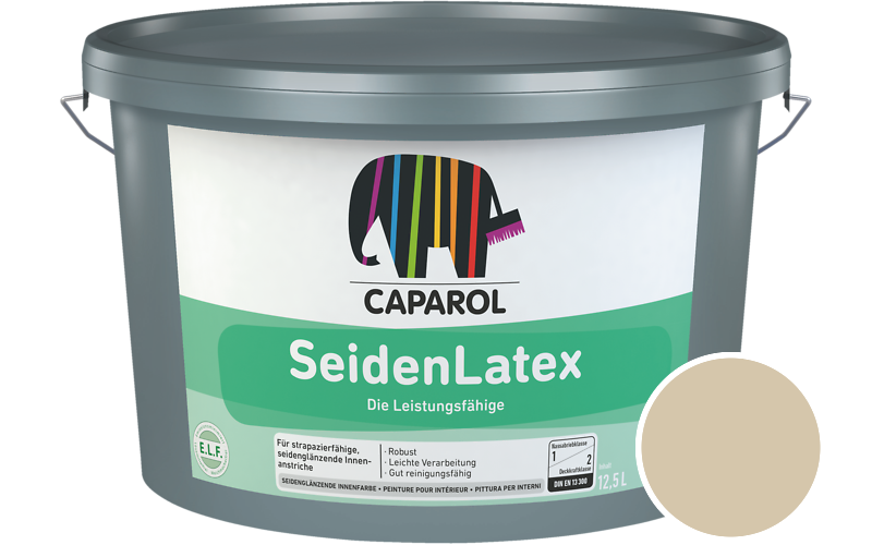 Caparol SeidenLatex 2,5L Latexfarbe / Getnt im Farbton Curcuma 55
