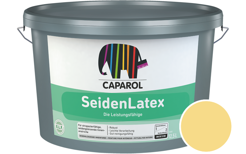 Caparol SeidenLatex 7,5L Latexfarbe / Getnt im Farbton Curry 145