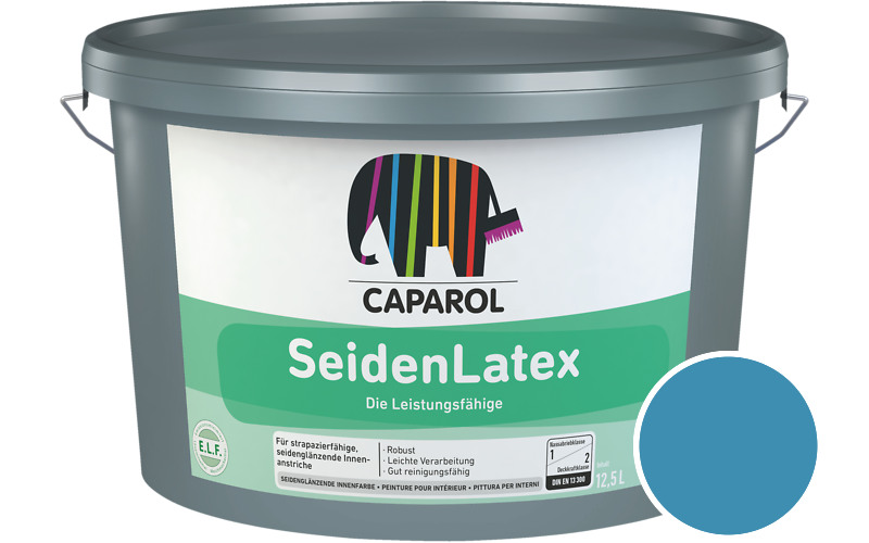 Caparol SeidenLatex 7,5L Latexfarbe / Getnt im Farbton Donau 12