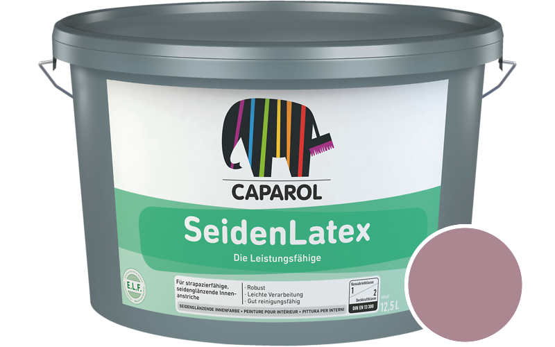 Caparol SeidenLatex 12,5L Latexfarbe / Getnt im Farbton Flamenco 105