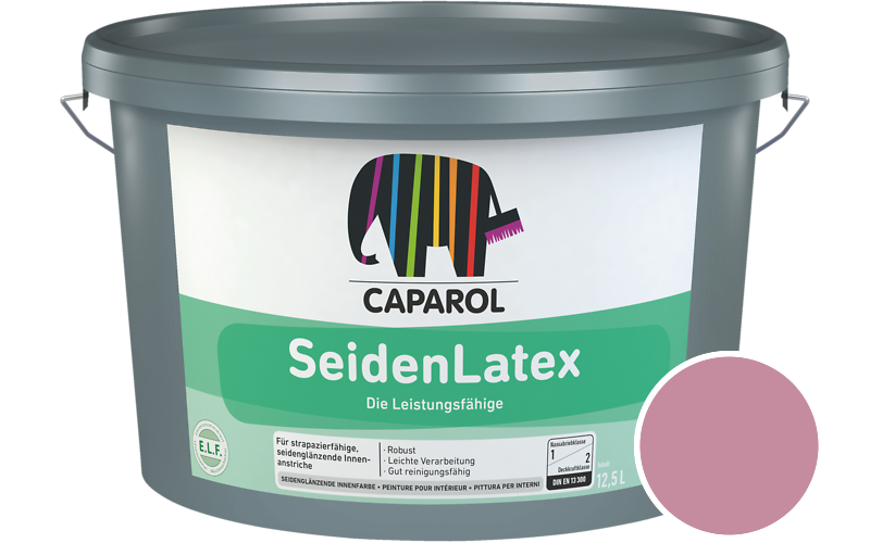 Caparol SeidenLatex 7,5L Latexfarbe / Getnt im Farbton Flamenco 140
