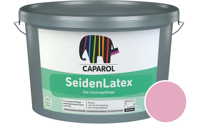 Caparol SeidenLatex 2,5L Latexfarbe / Get�nt im Farbton Flamenco 145