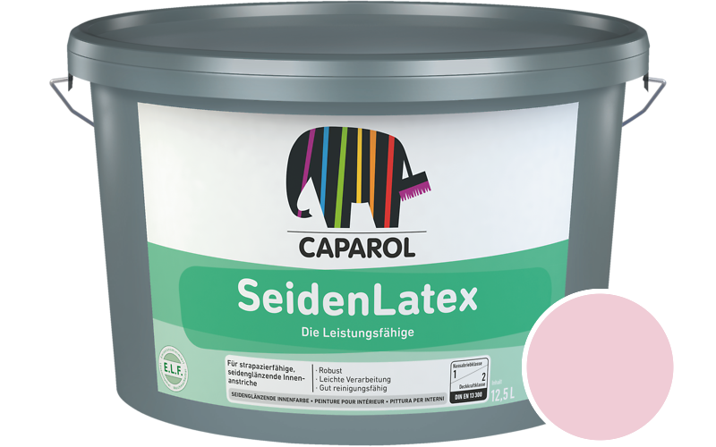 Caparol SeidenLatex 12,5L Latexfarbe / Getnt im Farbton Flamenco 150
