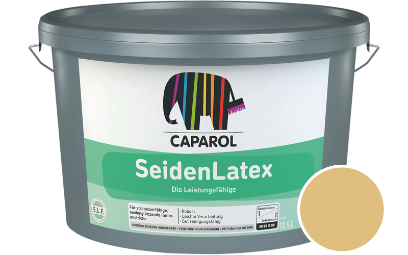 Caparol SeidenLatex 12,5L Latexfarbe / Getnt im Farbton Ginster 100