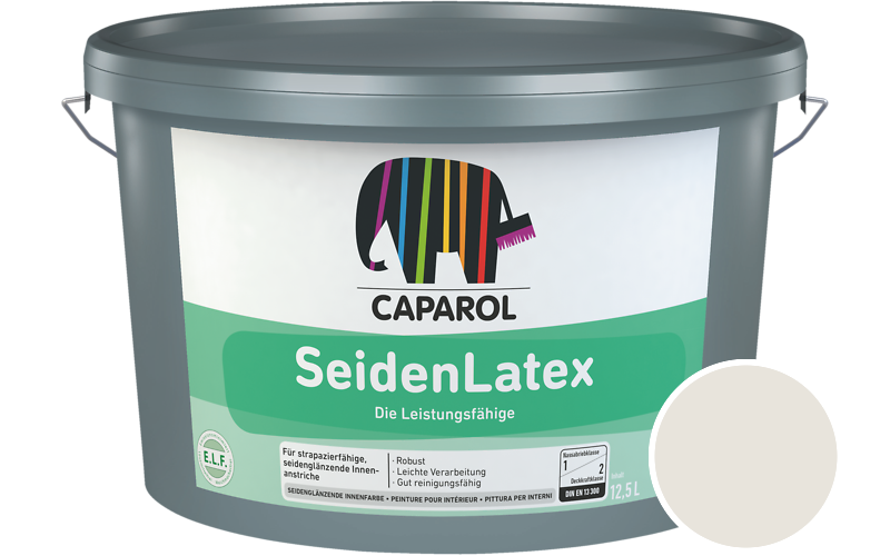 Caparol SeidenLatex 5L Latexfarbe / Getnt im Farbton Ginster 25