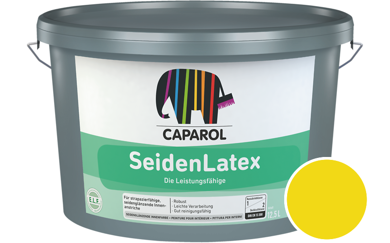 Caparol SeidenLatex 7,5L Latexfarbe / Getnt im Farbton Grngelb Ava