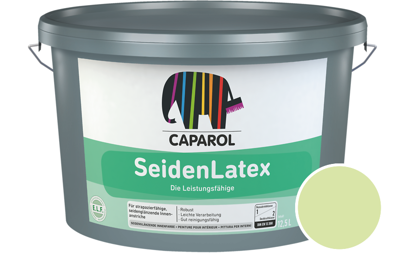 Caparol SeidenLatex 12,5L Latexfarbe / Getnt im Farbton Herba 55