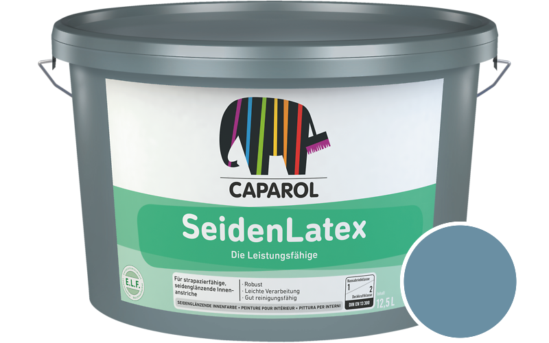 Caparol SeidenLatex 12,5L Latexfarbe / Getnt im Farbton Iris 12