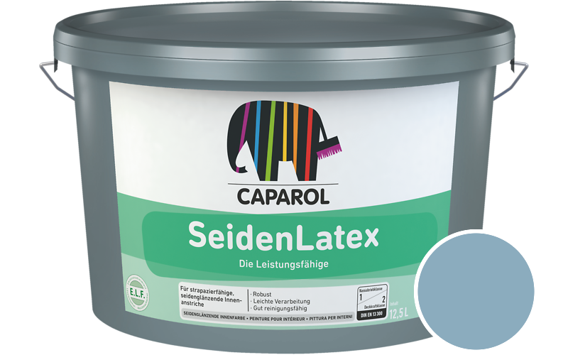 Caparol SeidenLatex 7,5L Latexfarbe / Getnt im Farbton Iris 13