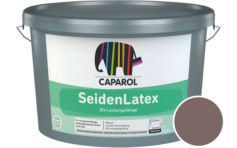 Caparol SeidenLatex 5L Latexfarbe / Getnt im Farbton Korall 120