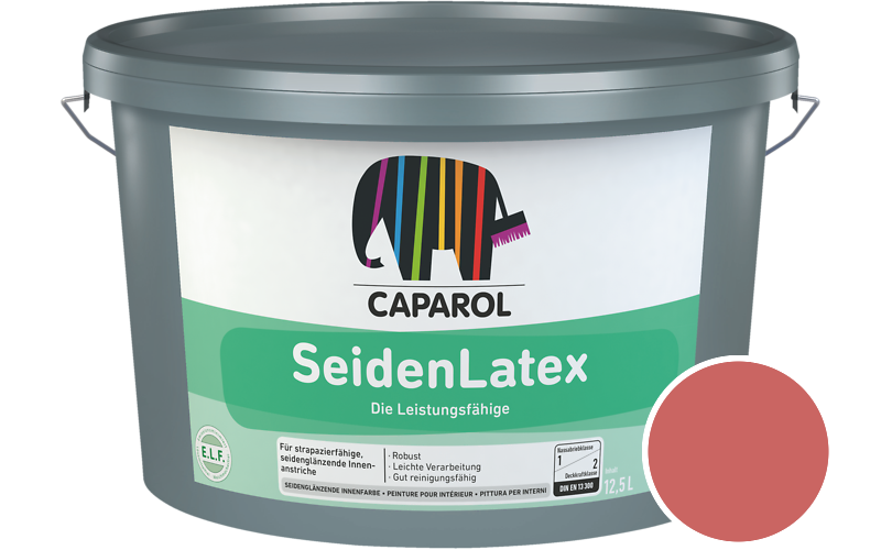 Caparol SeidenLatex 12,5L Latexfarbe / Getnt im Farbton Korall 165