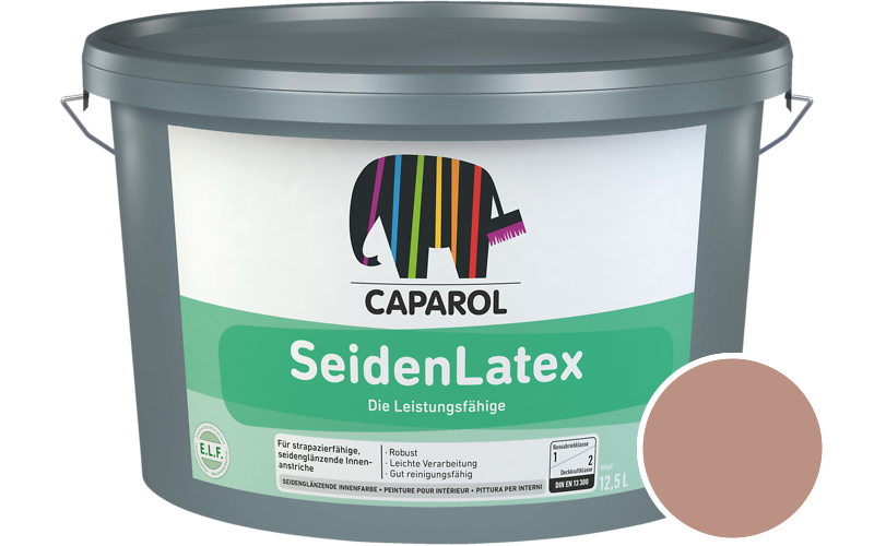 Caparol SeidenLatex 12,5L Latexfarbe / Getnt im Farbton Lachs 40