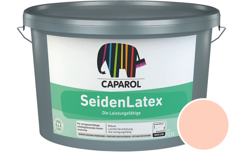 Caparol SeidenLatex 7,5L Latexfarbe / Getnt im Farbton Lachs 90
