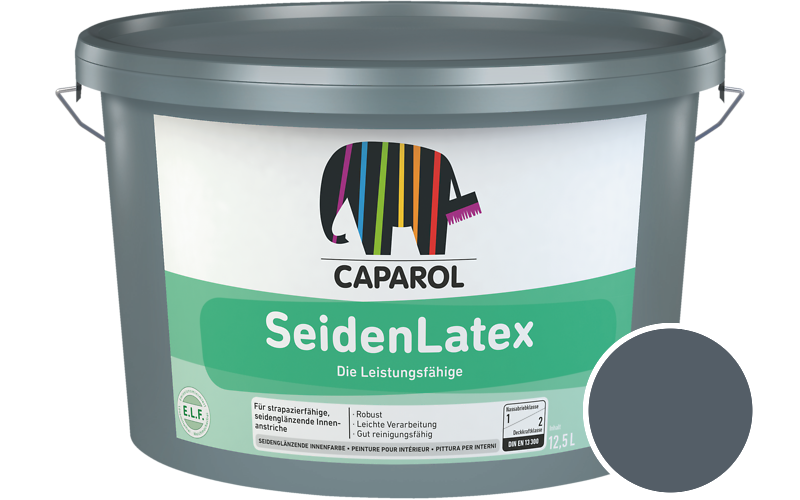 Caparol SeidenLatex 7,5L Latexfarbe / Getnt im Farbton Lago 10