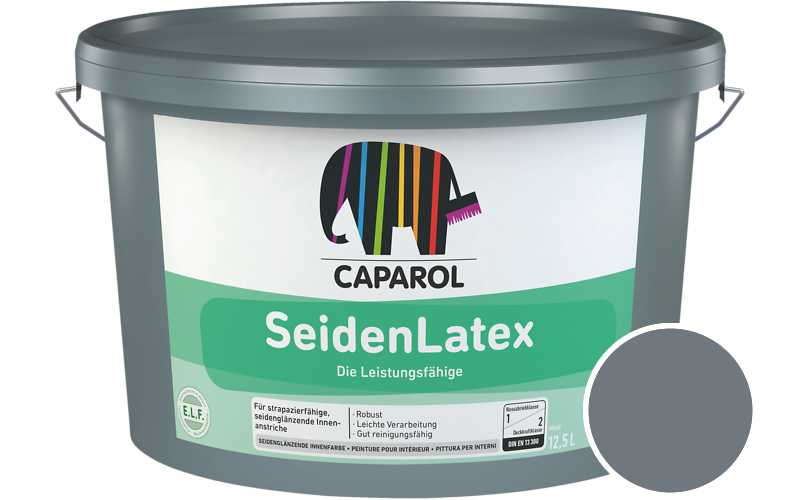Caparol SeidenLatex 7,5L Latexfarbe / Getnt im Farbton Lago 15
