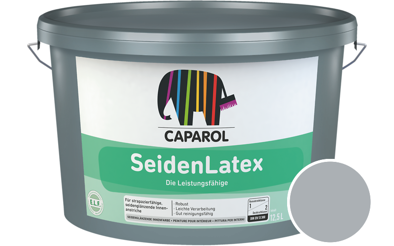 Caparol SeidenLatex 2,5L Latexfarbe / Getnt im Farbton Lago 25