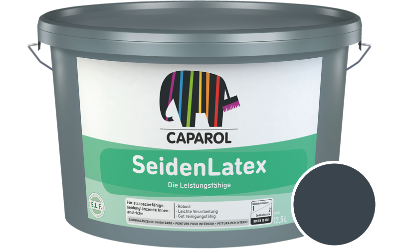 Caparol SeidenLatex 7,5L Latexfarbe / Getnt im Farbton Lago 5