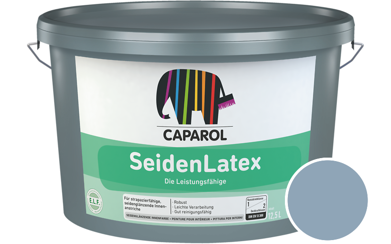 Caparol SeidenLatex 12,5L Latexfarbe / Getnt im Farbton Lago 80