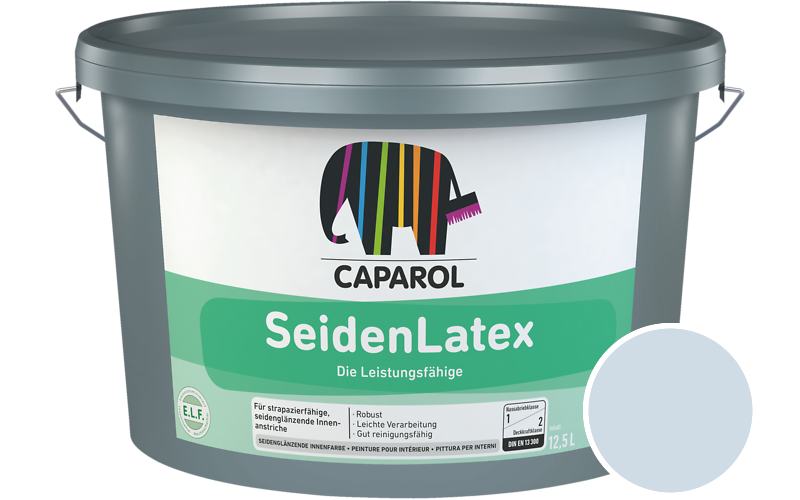 Caparol SeidenLatex 7,5L Latexfarbe / Getnt im Farbton Lago 90