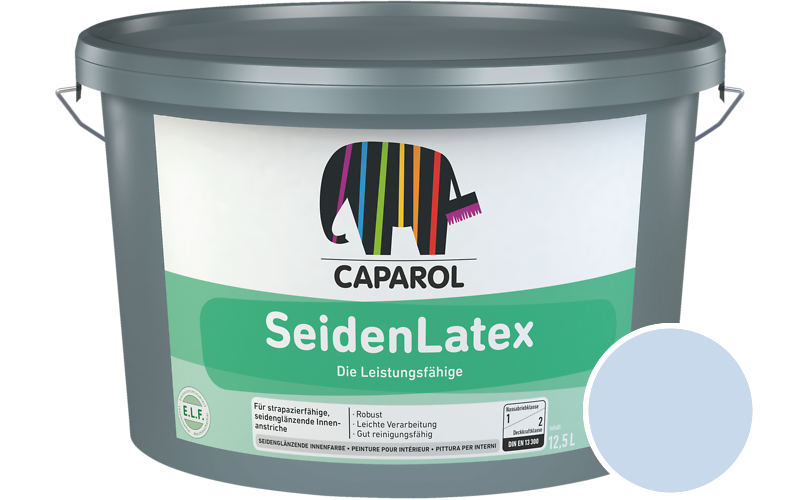 Caparol SeidenLatex 2,5L Latexfarbe / Getnt im Farbton Lapis 16