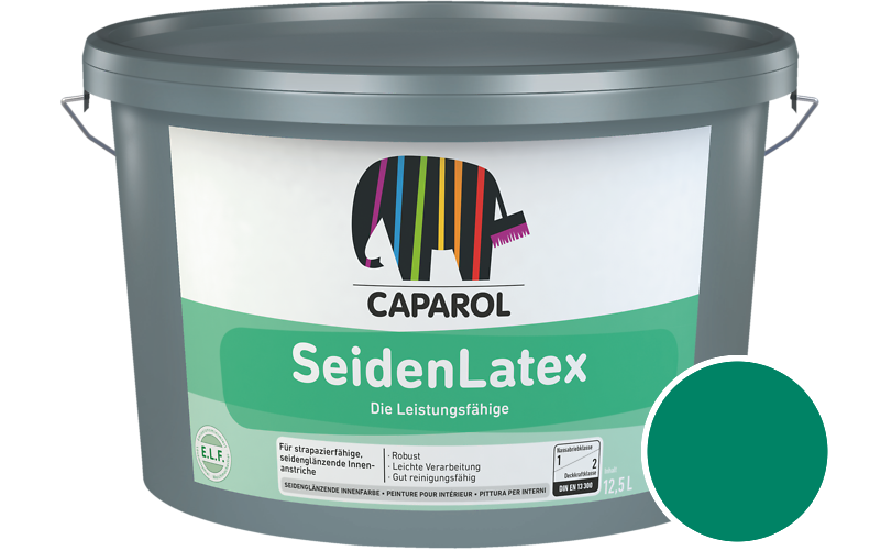 Caparol SeidenLatex 5L Latexfarbe / Getnt im Farbton Laser 70
