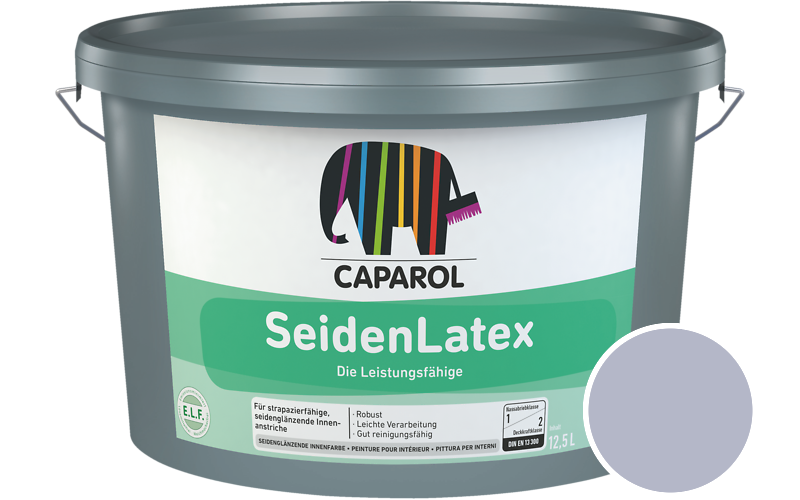 Caparol SeidenLatex 7,5L Latexfarbe / Getnt im Farbton Lavendel 110