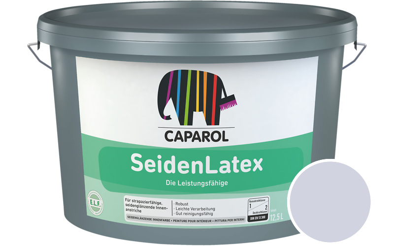 Caparol SeidenLatex 2,5L Latexfarbe / Getnt im Farbton Lavendel 115