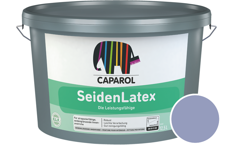 Caparol SeidenLatex 7,5L Latexfarbe / Getnt im Farbton Lavendel 125