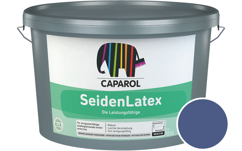 Caparol SeidenLatex 5L Latexfarbe / Getnt im Farbton Lavendel 165