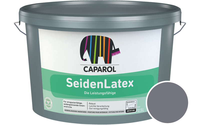 Caparol SeidenLatex 5L Latexfarbe / Getnt im Farbton Lavendel 45