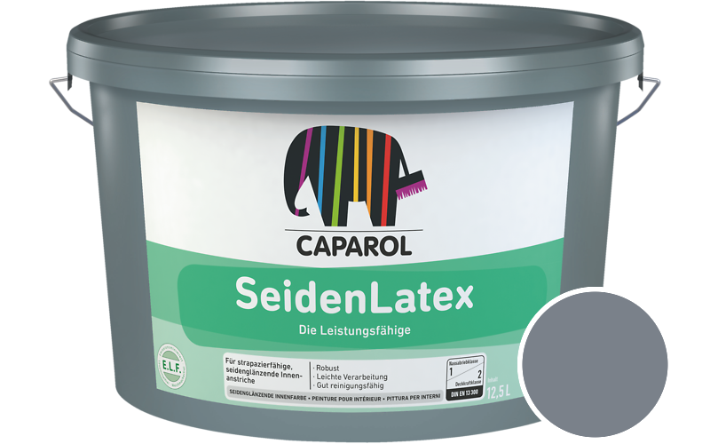 Caparol SeidenLatex 7,5L Latexfarbe / Getnt im Farbton Lazur 5