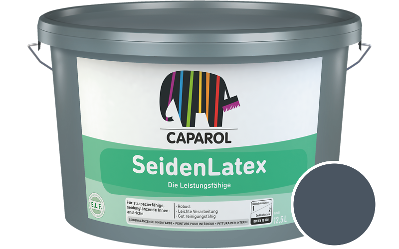 Caparol SeidenLatex 2,5L Latexfarbe / Get�nt im Farbton Lazur 65