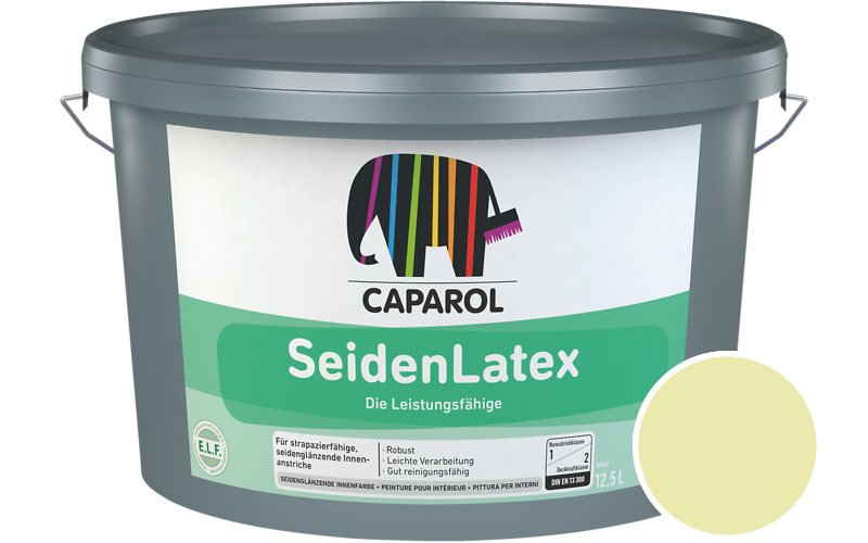 Caparol SeidenLatex 7,5L Latexfarbe / Getnt im Farbton Limette 15
