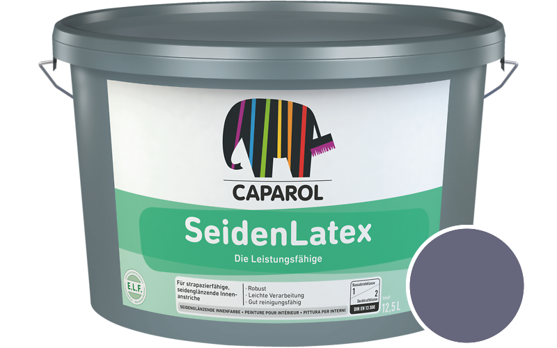 Caparol SeidenLatex 7,5L Latexfarbe / Getnt im Farbton Litho 5
