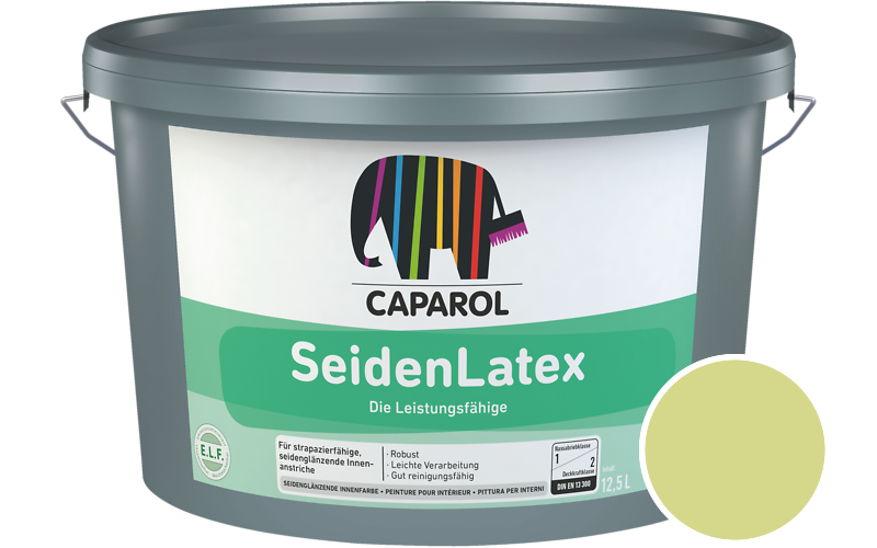Caparol SeidenLatex 2,5L Latexfarbe / Getnt im Farbton Mai 85