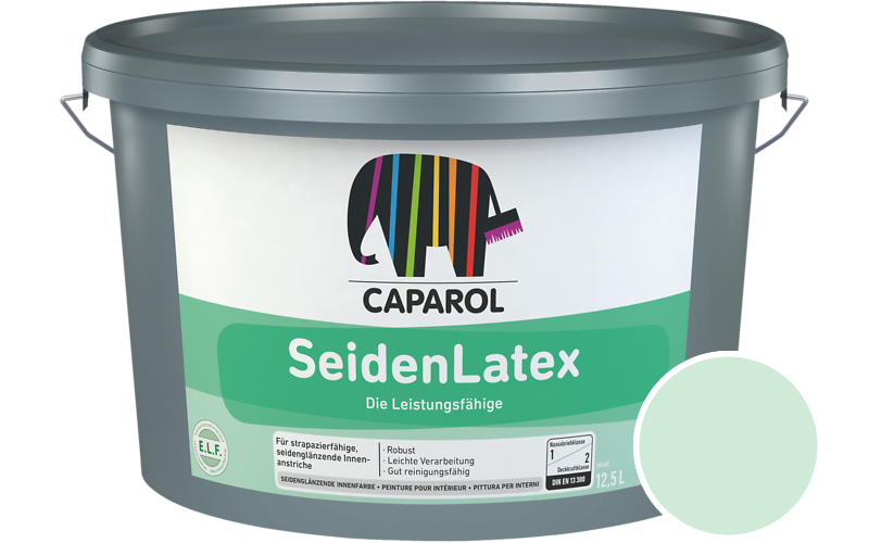 Caparol SeidenLatex 7,5L Latexfarbe / Getnt im Farbton Malachit 120