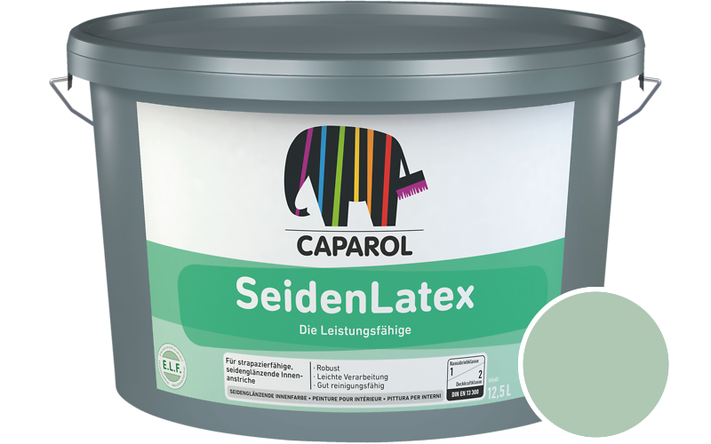 Caparol SeidenLatex 7,5L Latexfarbe / Getnt im Farbton Malachit 85
