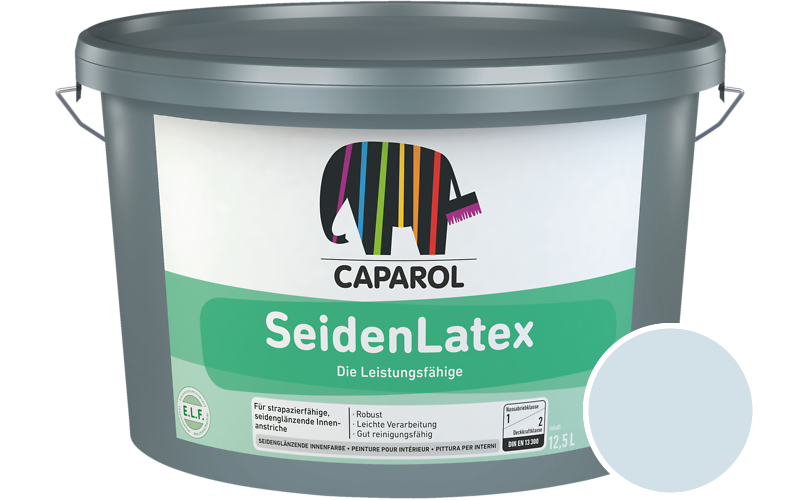 Caparol SeidenLatex 2,5L Latexfarbe / Getnt im Farbton Marin 90