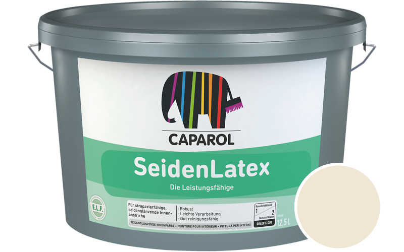 Caparol SeidenLatex 5L Latexfarbe / Getnt im Farbton Melisse 55
