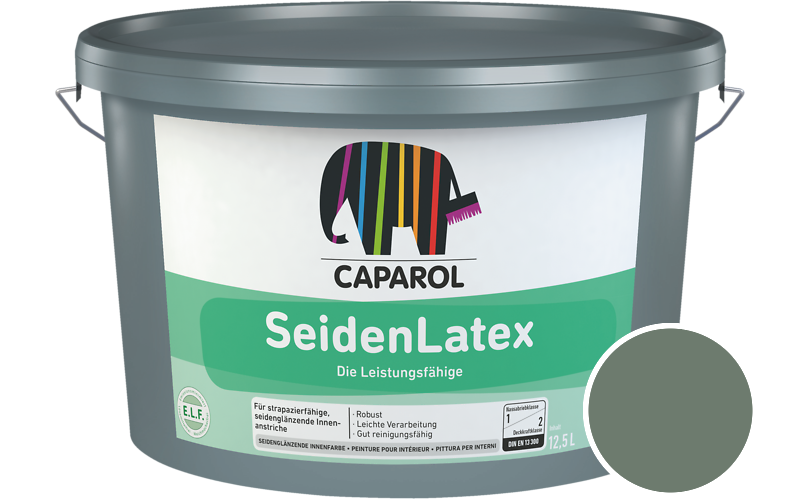Caparol SeidenLatex 12,5L Latexfarbe / Getnt im Farbton Mint 35