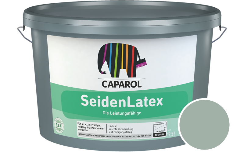 Caparol SeidenLatex 12,5L Latexfarbe / Getnt im Farbton Mint 50