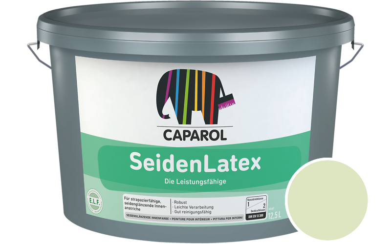 Caparol SeidenLatex 5L Latexfarbe / Get�nt im Farbton Moos 115